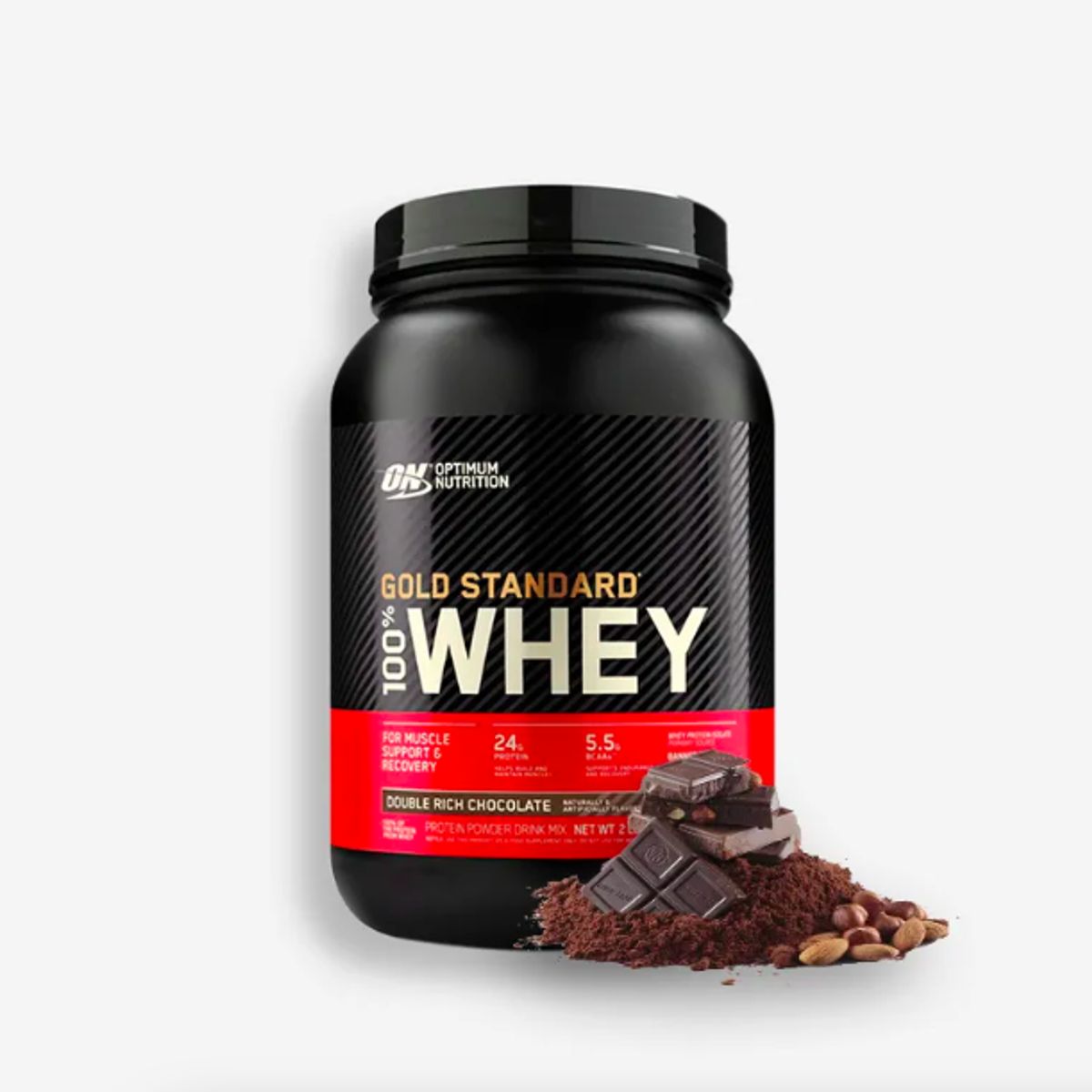 OPTIMUM NUTRITION - Gold Standard 100% Whey Optimum Nutrition chocolate 2lb