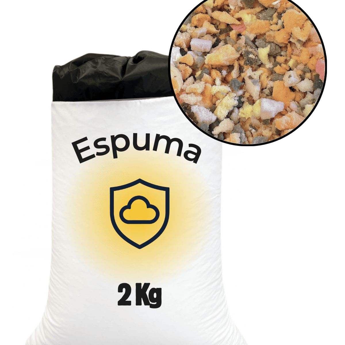 ESTILO RELAX - Relleno para puff y cojines - Espuma Molida - 2 kg