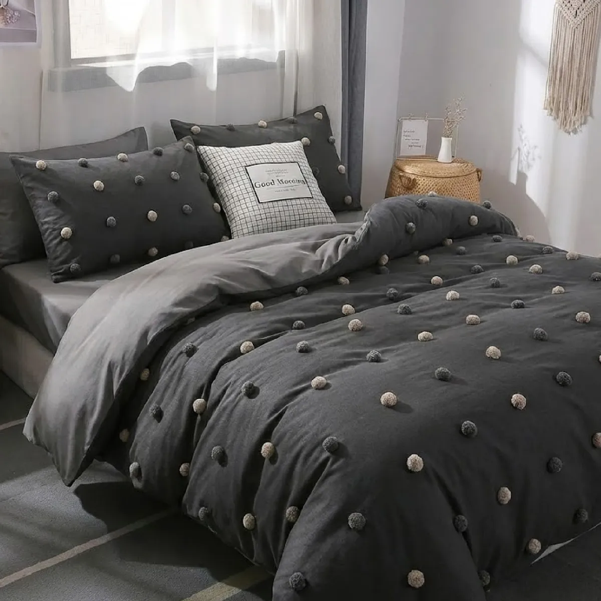MY HOME STORE - Duvet Harmony  PomDeco - Negro