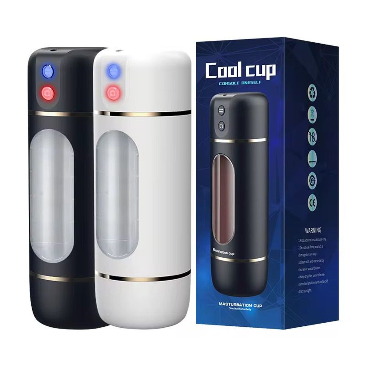 GENERICO - Cool Cup Masturbador Masculino Con Gemidos Y Vibración
