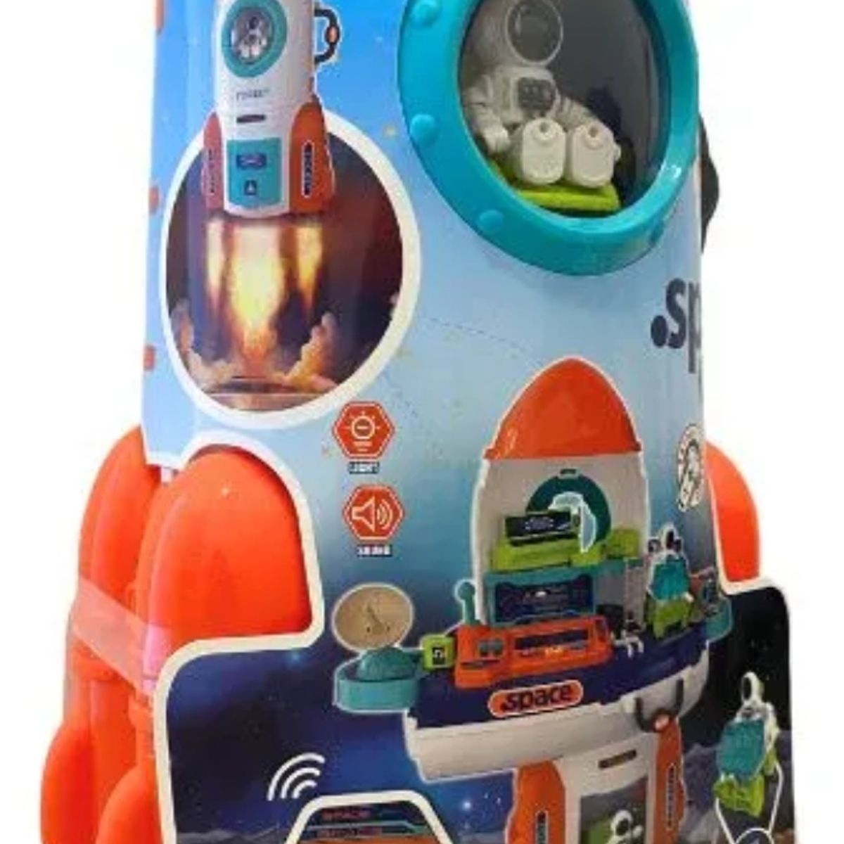 GENERICO - Juguete Cohete Astronauta Transformable 2 En 1