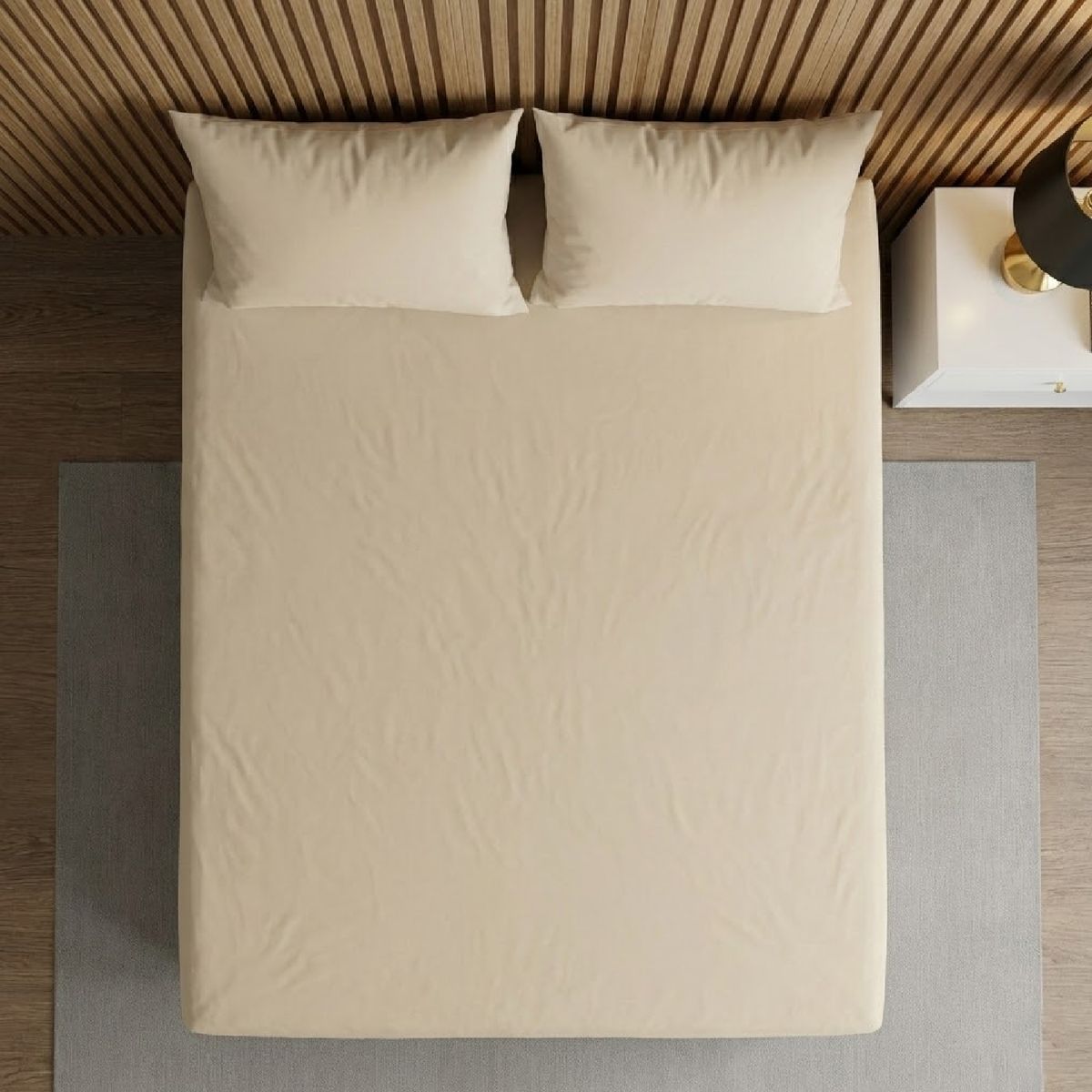 MY HOME STORE - Semijuego Sábana Cashmere  Beige
