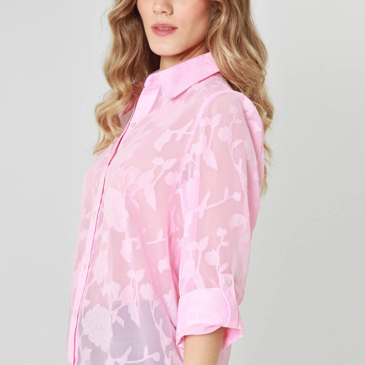 FDS - Blusa Cuello Camisero 3 Cuartos