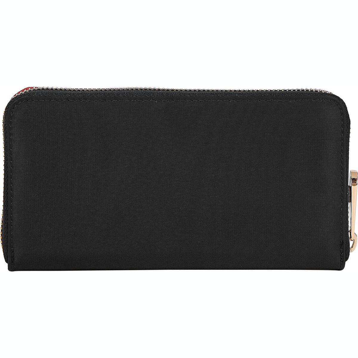 TOMMY HILFIGER - Billetera negra poppy con cierre de cremallera Tommy Hilfiger