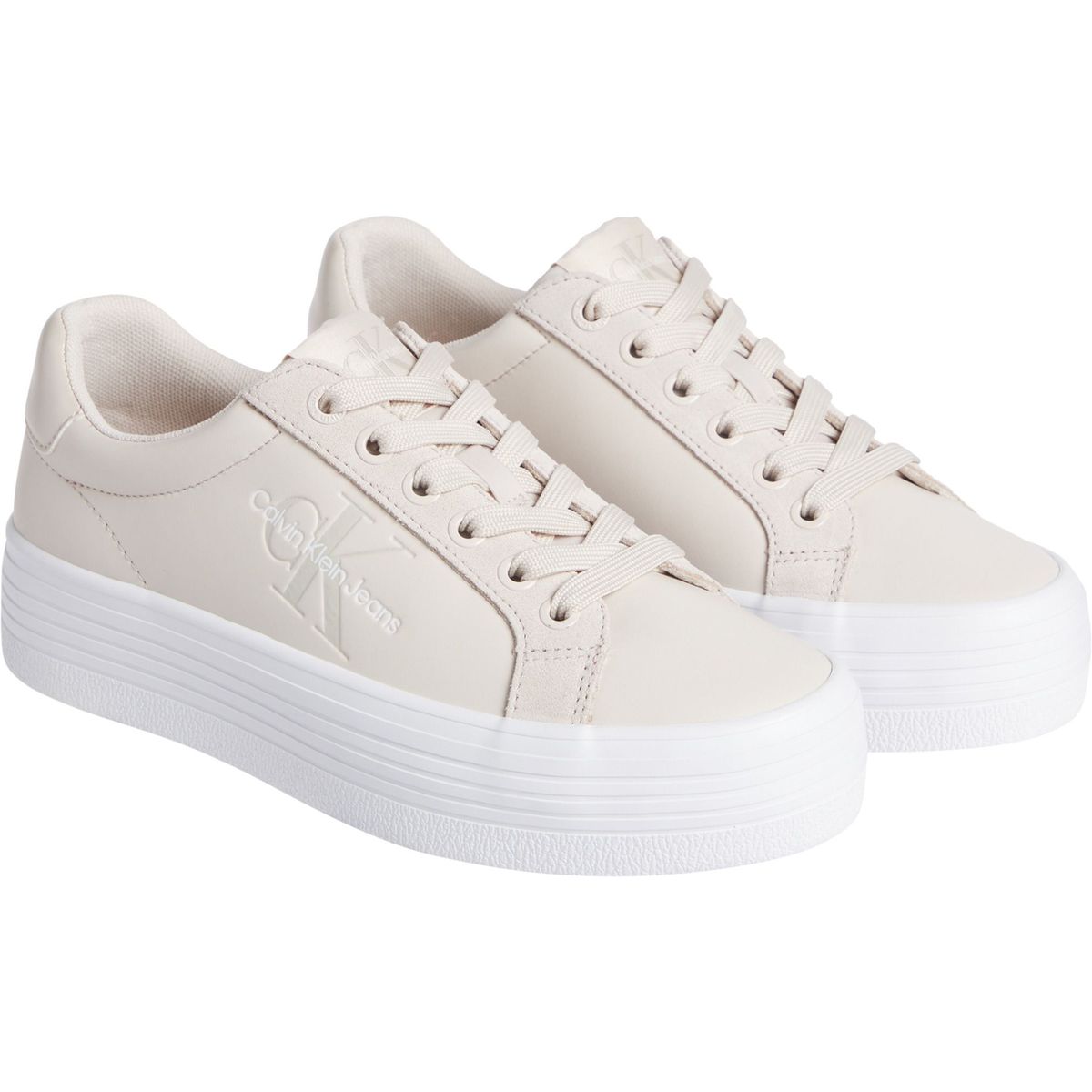 CALVIN KLEIN - Tenis rosado de plataforma Calvin Klein