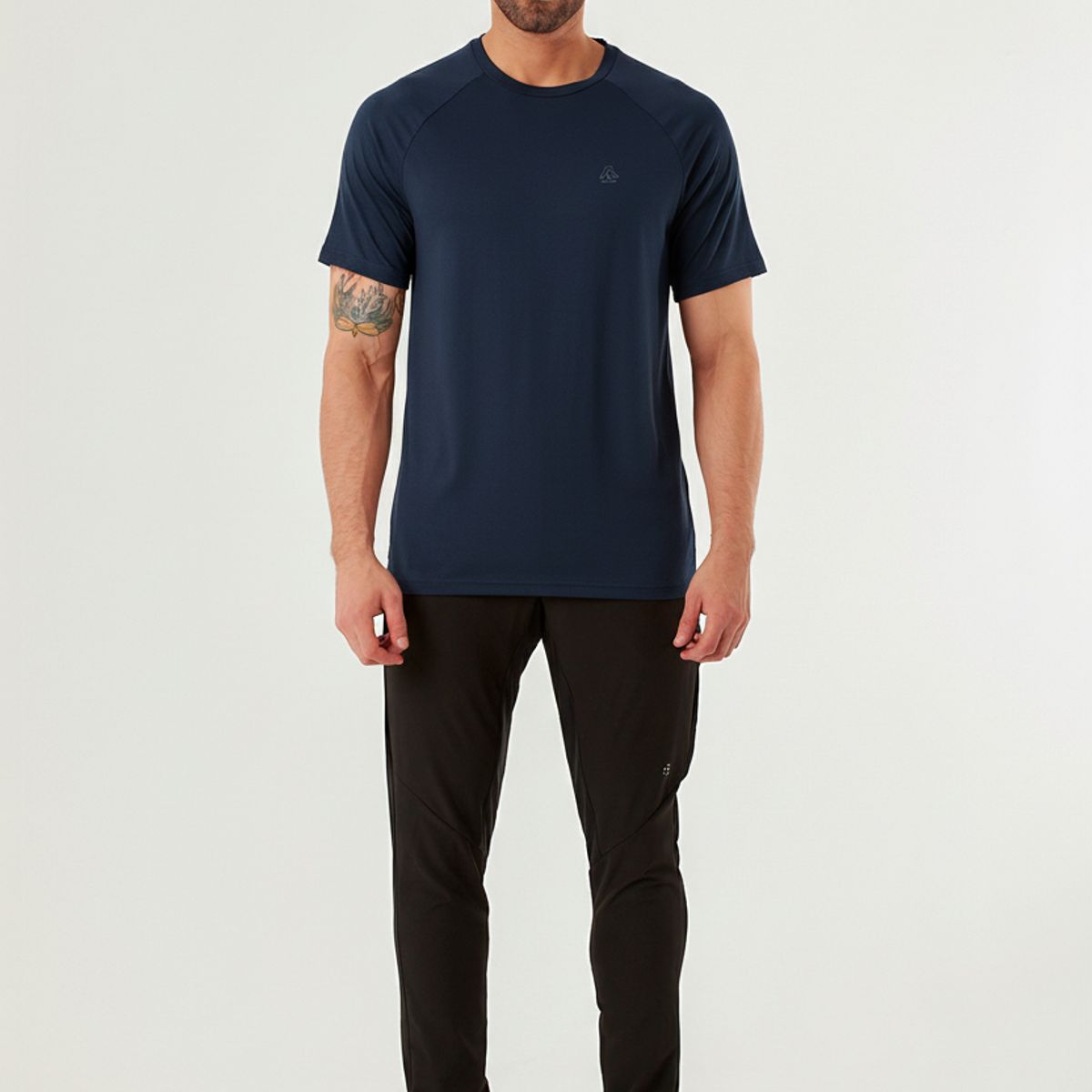 BELIFE - Camiseta manga corta deportiva azul para hombre