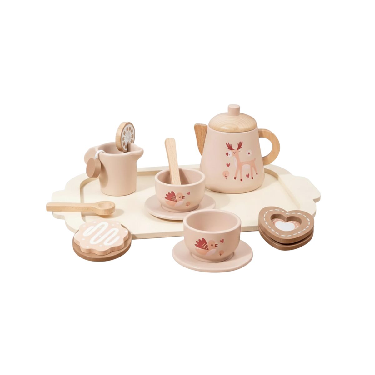 GENERICO - Juego De Té Para Niños Montessori Didáctico Madera