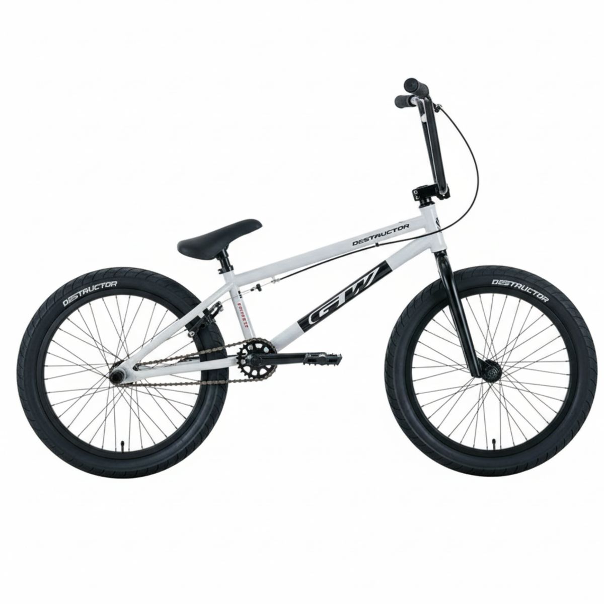 GW - BICICLETA BMXDIRT 20P DESTRUCTOR ACERO BLANCO