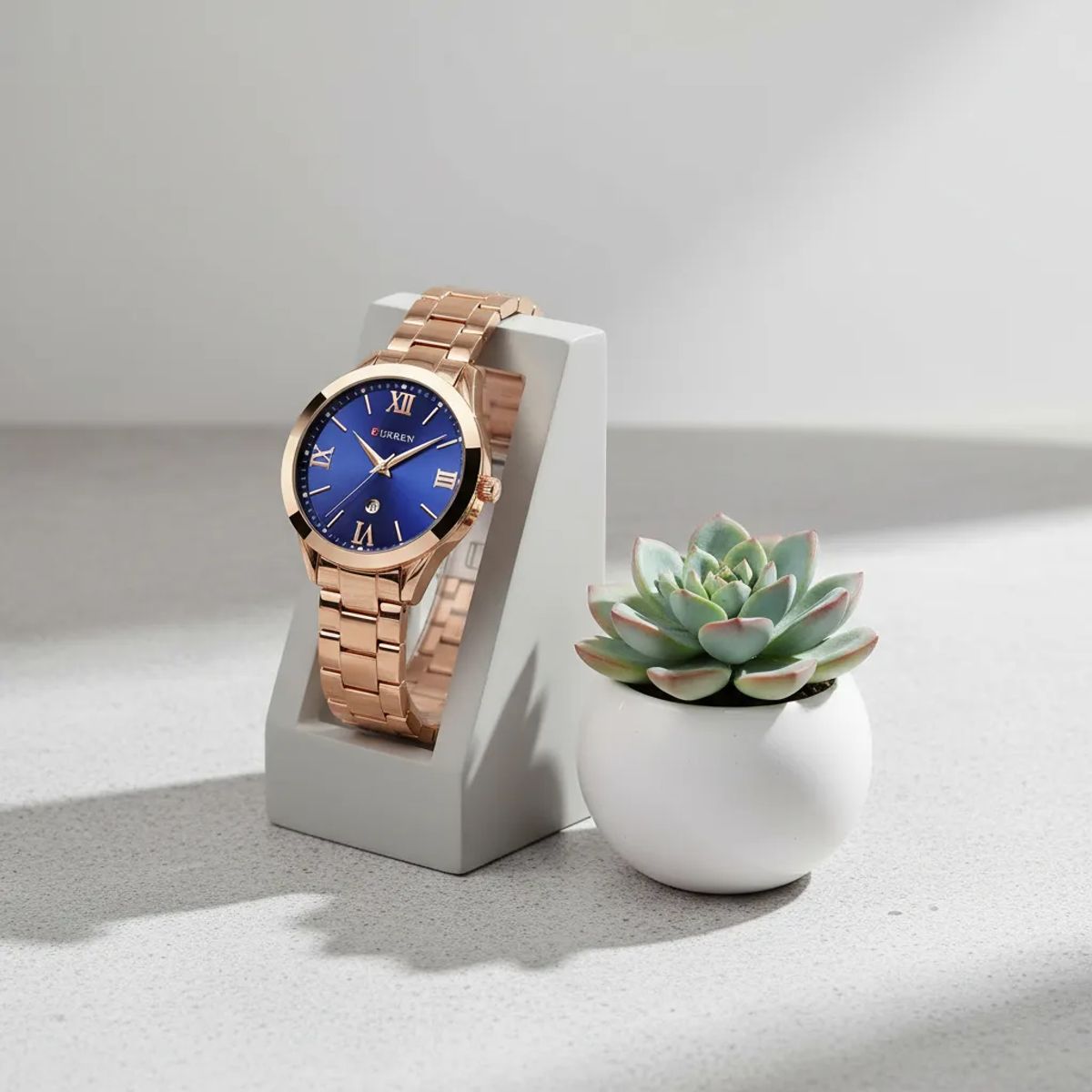 CURREN - Reloj Elegante Mujer Con Pulsera De Acero Premium Curren 9007