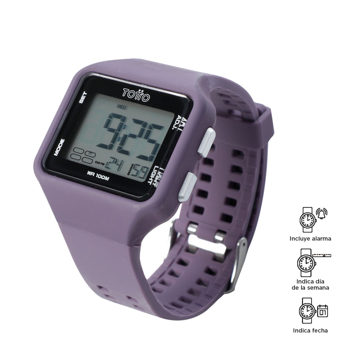 TOTTO - Reloj Digital Haze color Morado