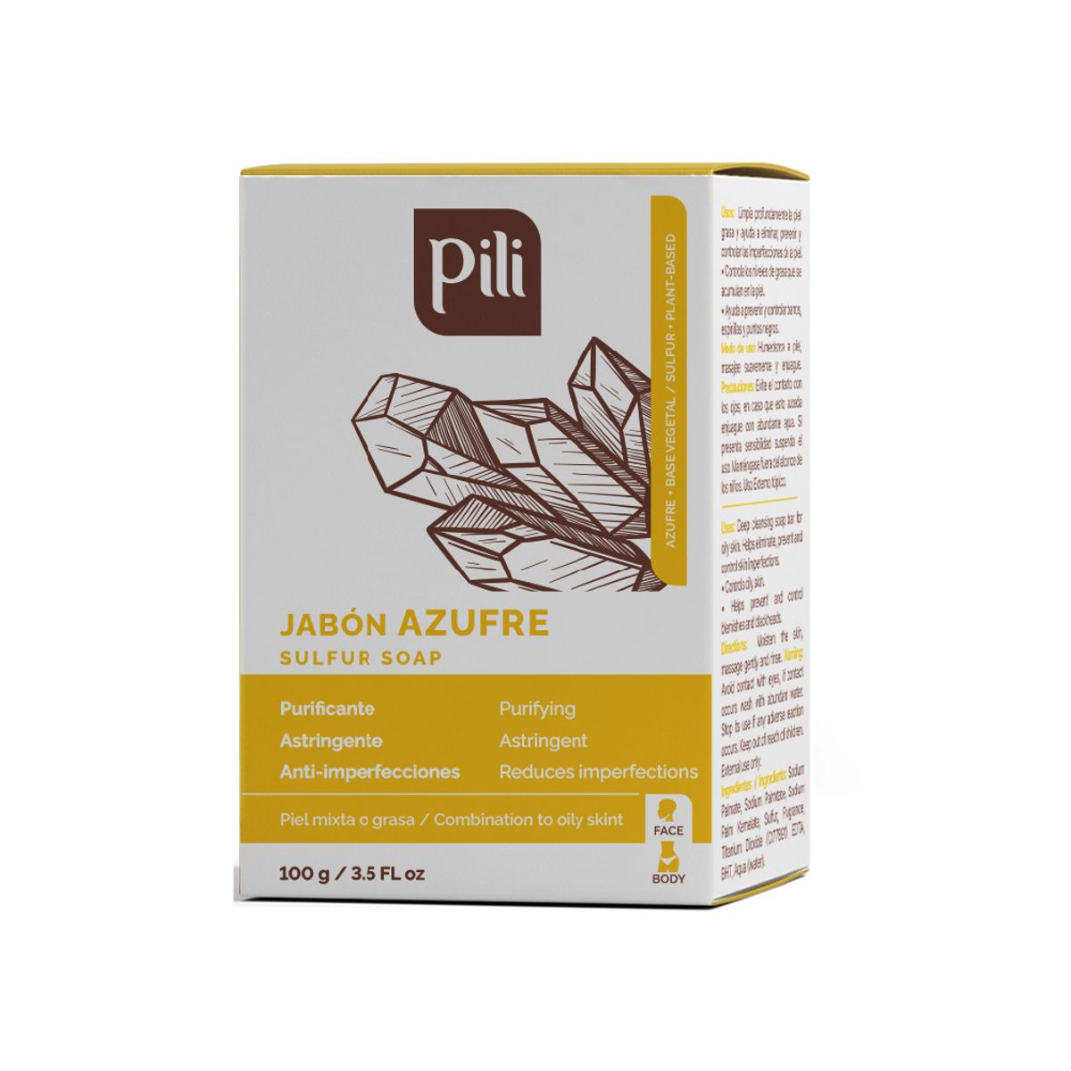 PILI - Pili Jabón De Azufre 100g