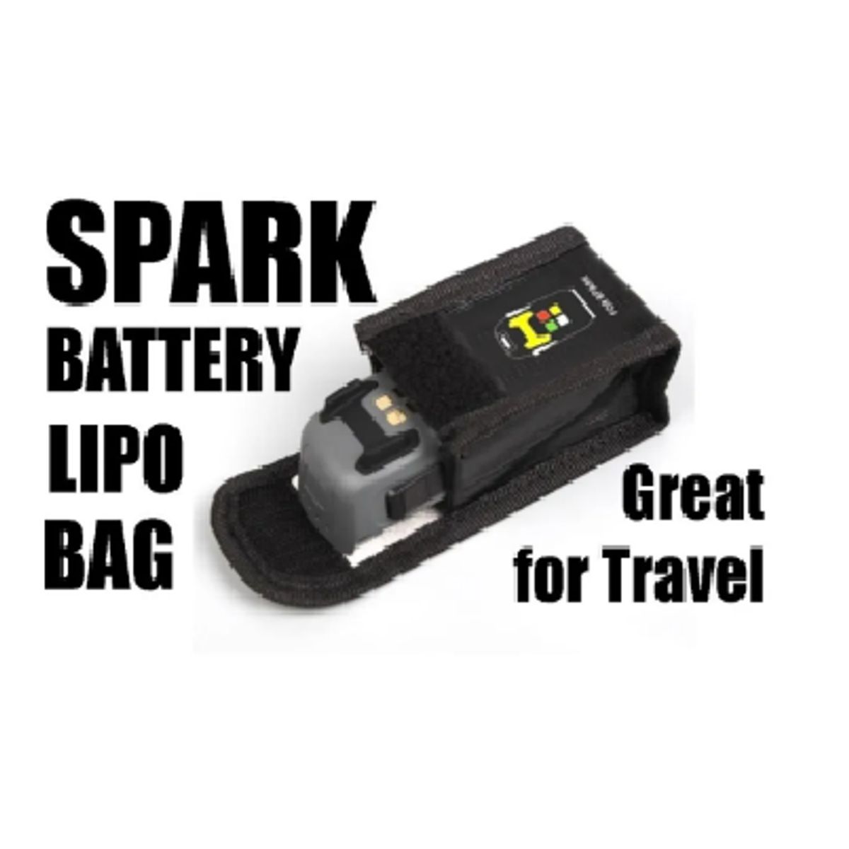 GENERICO - Bolsa Bag Almacenamiento Bateria Dji Spark  Estuche Maleta negro