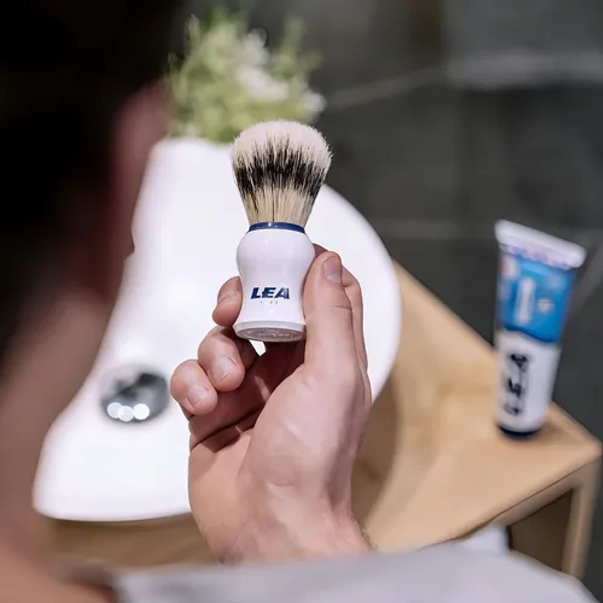 LEA - Brocha De Afeitar Cerda Natural Lea Blanco