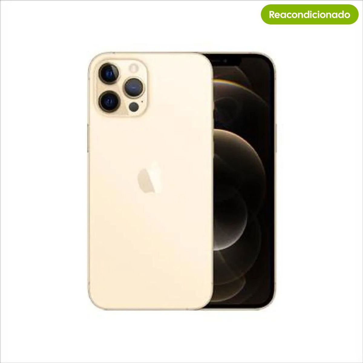 APPLE - Celular IPhone 12 Pro Max 128 GB 5G Dorado Reacondicionado + Garantía extendida