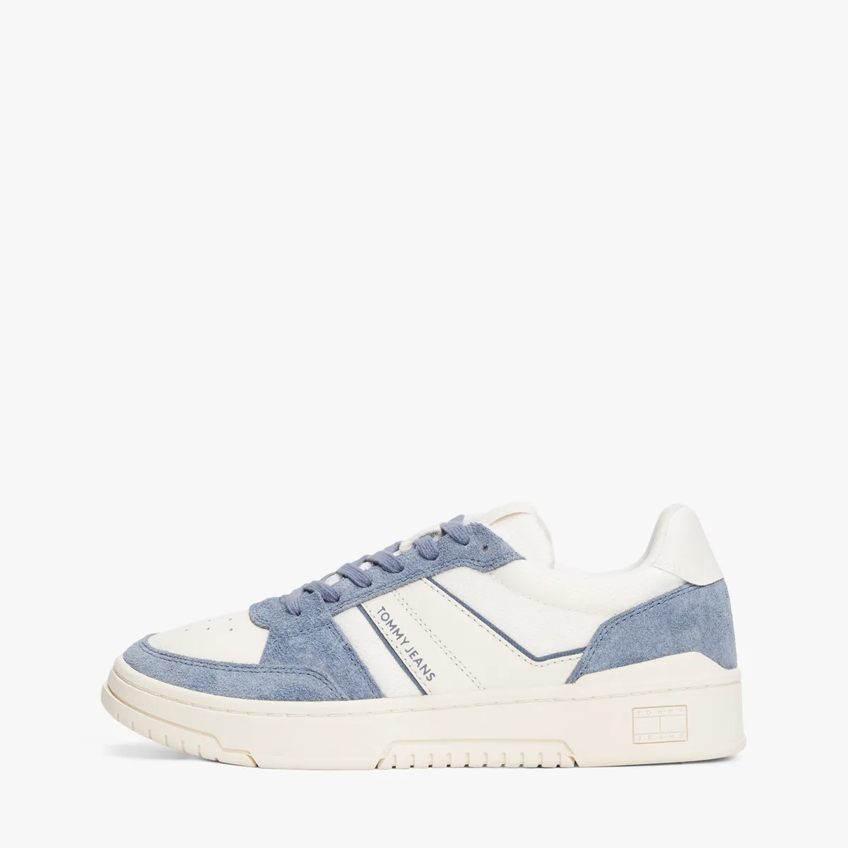 TOMMY HILFIGER - Tenis azul de mezcla de ante y suela cupsole Tommy Hilfiger