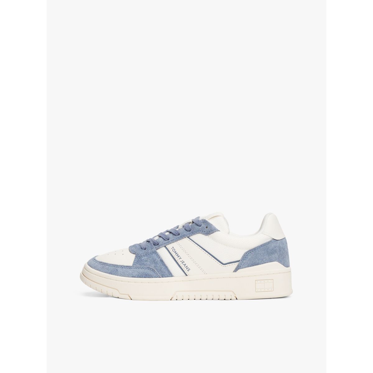 TOMMY HILFIGER - Tenis azul de mezcla de ante y suela cupsole Tommy Hilfiger