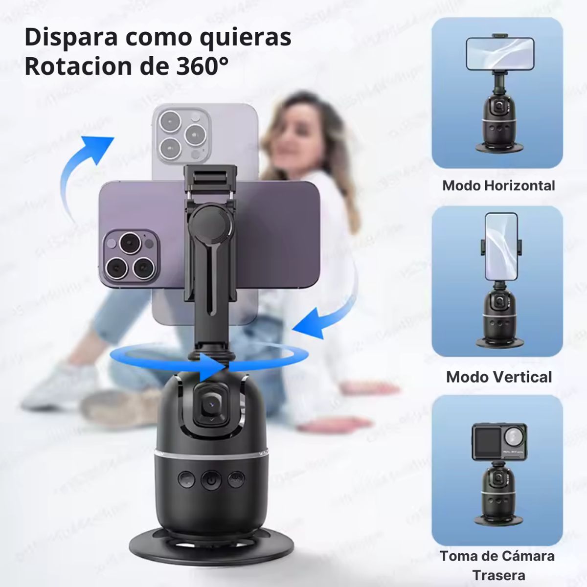 GEF - Selfie Soporte Inteligente Con Auto Seguimiento Gimbal 360°