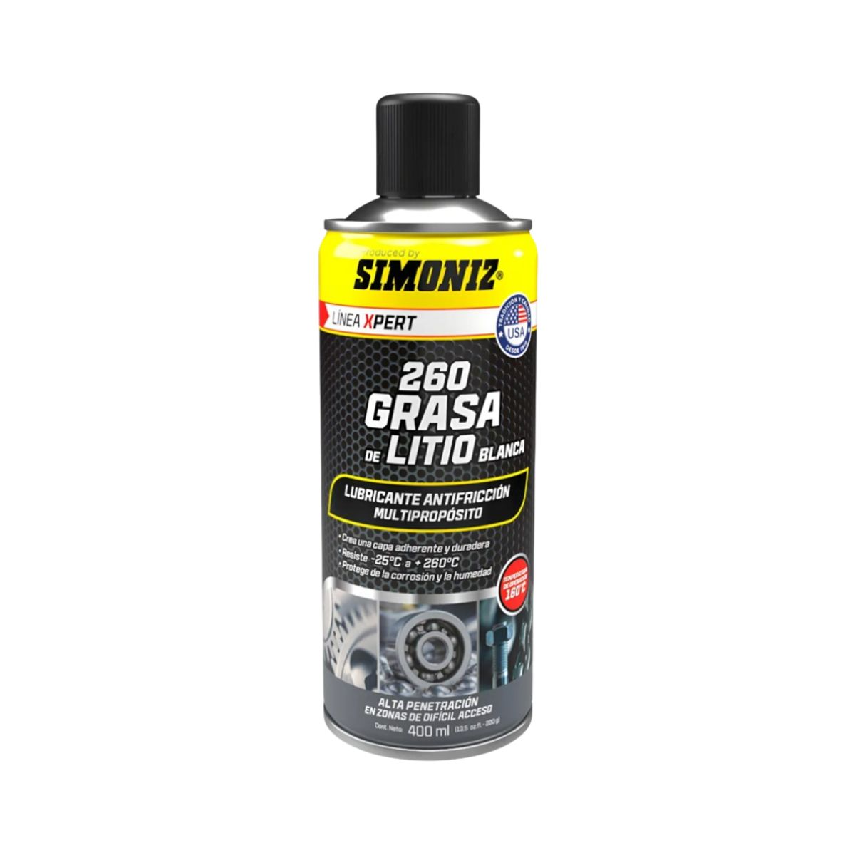 SIMONIZ - Lubricante Antifricción Grasa De Litio Blanca Simoniz - 400ML