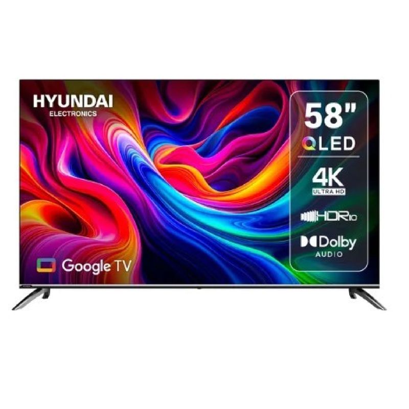 HYUNDAI - Televisor Hyundai 58 147 cm 4K UHD QLED Smart TV GOOGLE HYLED5813QG IMPORT