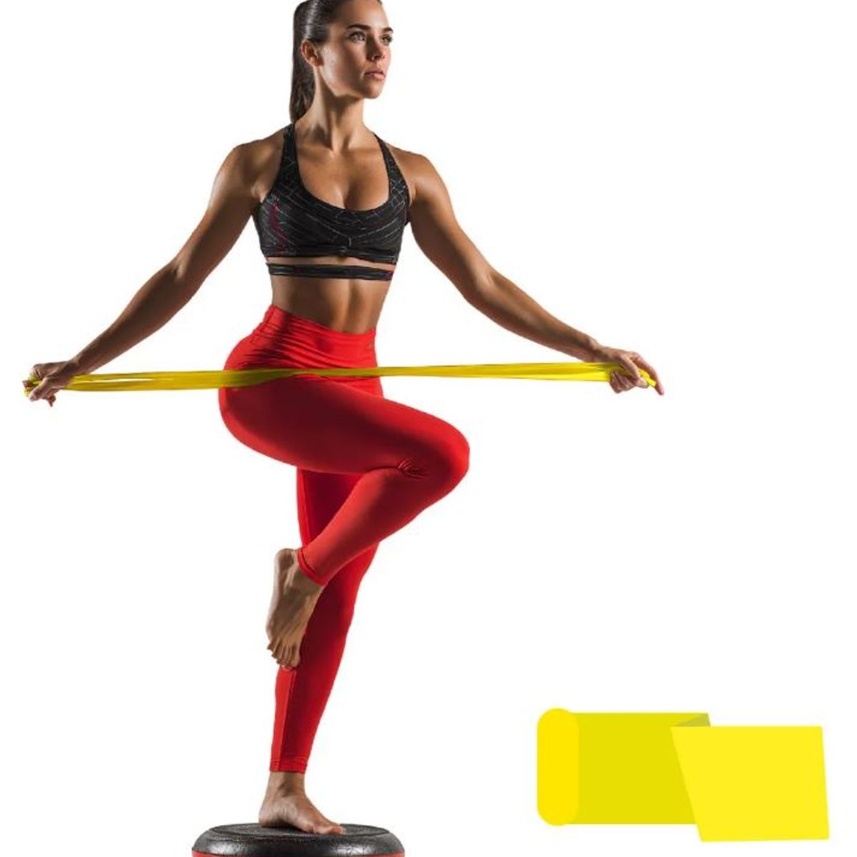 INNOVALL - Banda Elástica De Estiramiento 150 Cm Rehabilitacion Yoga Amarillo