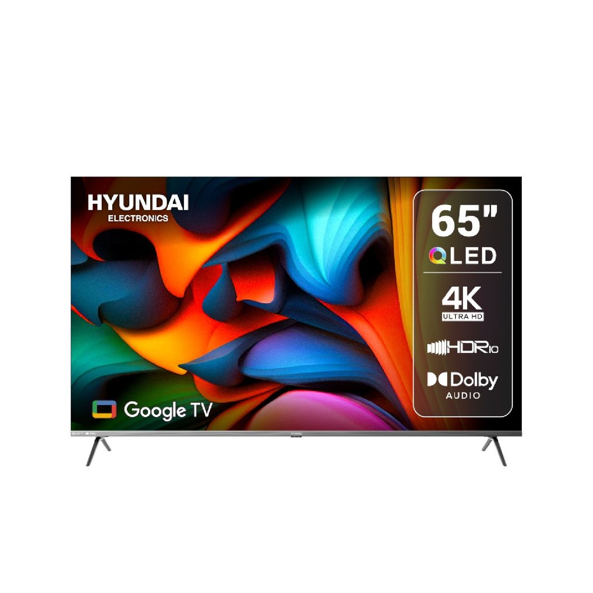 HYUNDAI - Televisor Hyundai 65 165 cm 4K UHD QLED Smart TV Google HYLED6513QG IMPORT