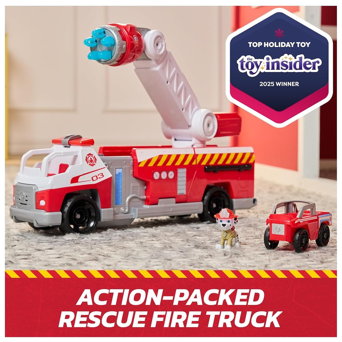 SPIN MASTER - Paw Patrol Fire Rescue Camion De Bomberos Luces Y Sonidos