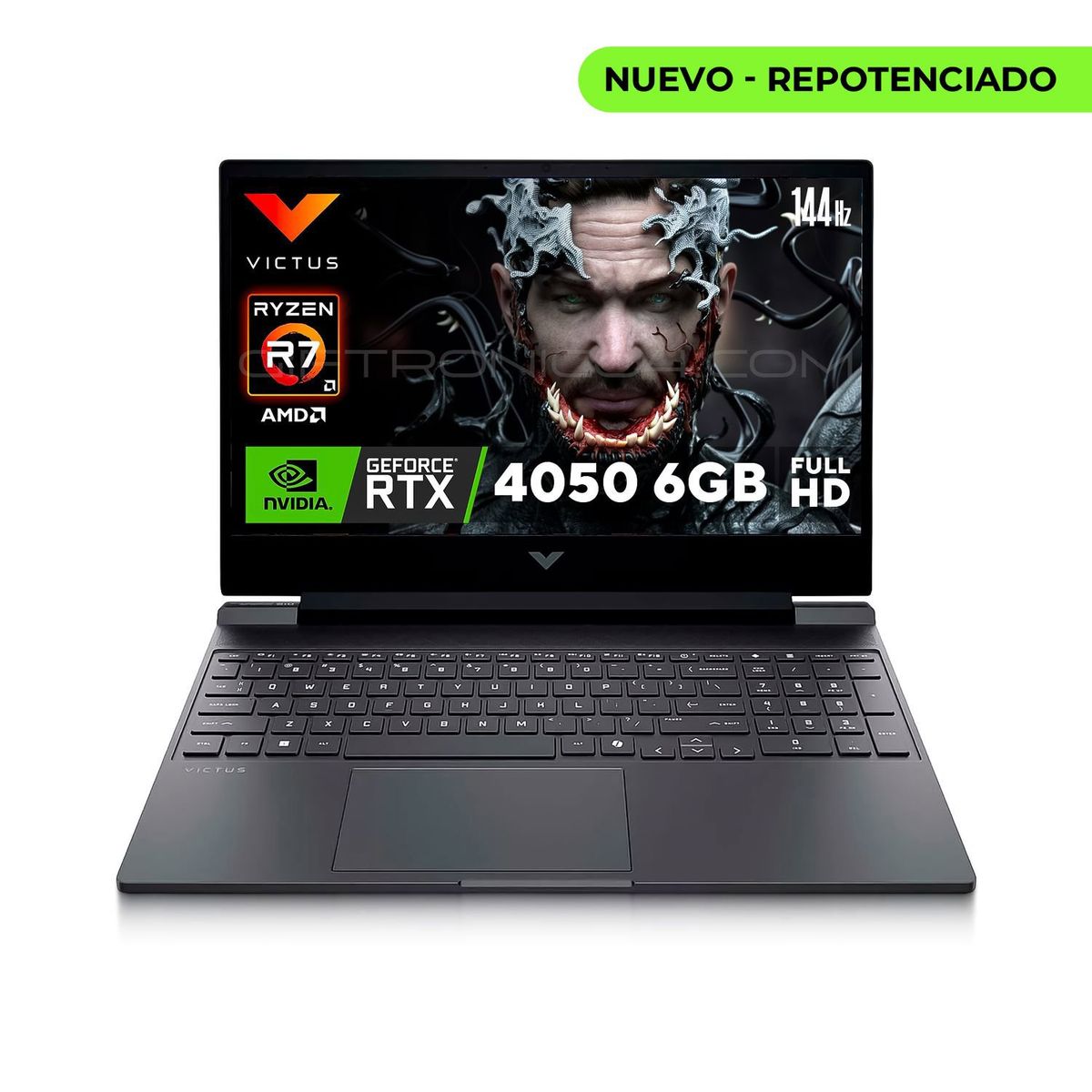 HP - Portátil Gamer Victus HP 15-fb3022la  AMD R7-7445HS  16GB RAM 512GB SSD  RTX4050 6GB