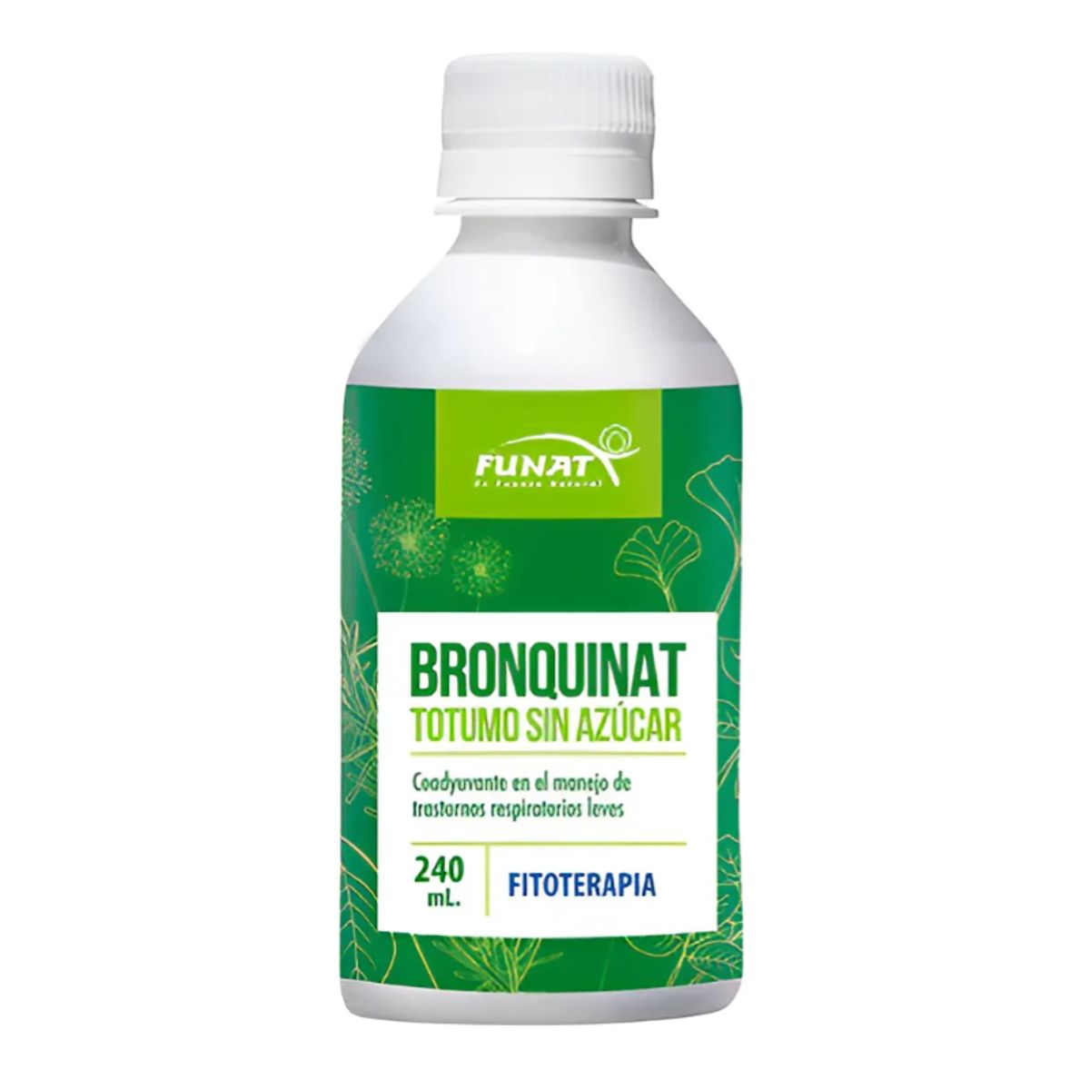 FUNAT - ALIMENTO LIQUIDO CON TOTUMO Y PROPOLEO SIN AZUCAR X 240 ML./ BRONQUINAT