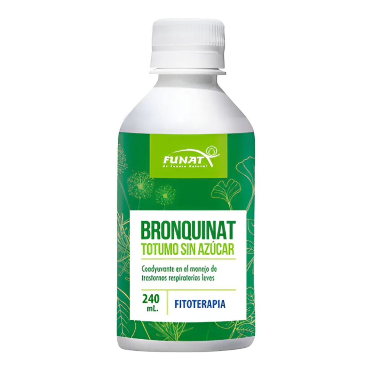 FUNAT - ALIMENTO LIQUIDO CON TOTUMO Y PROPOLEO SIN AZUCAR X 240 ML./ BRONQUINAT