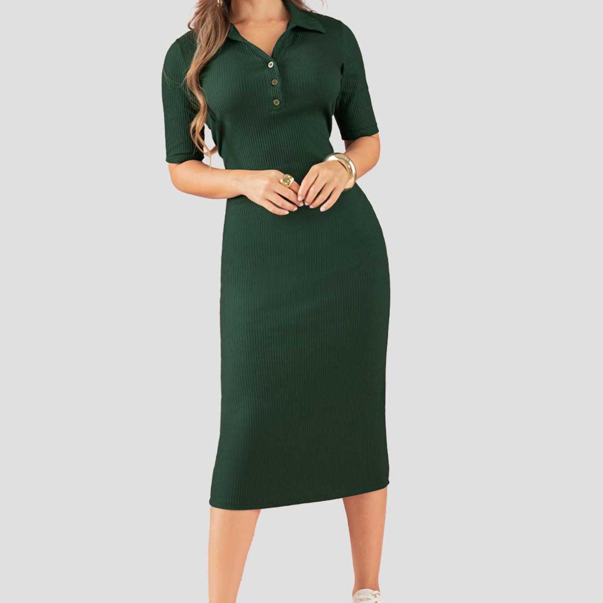 ATYPICAL - Vestido Mujer Verde Pino Atypical 113244