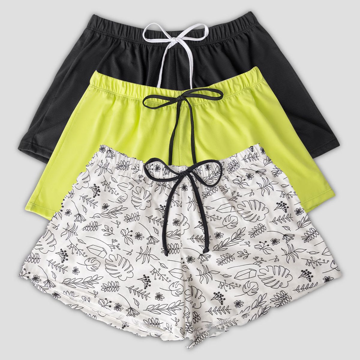 FORMAS INTIMAS - Short Paq X3 Mujer Multicolor Fi 113040
