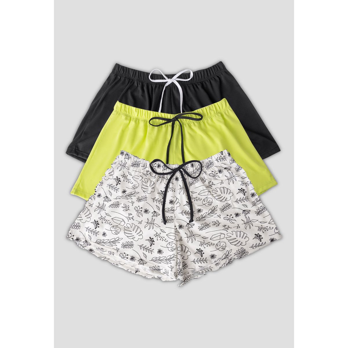 FORMAS INTIMAS - Short Paq X3 Mujer Multicolor Fi 113040