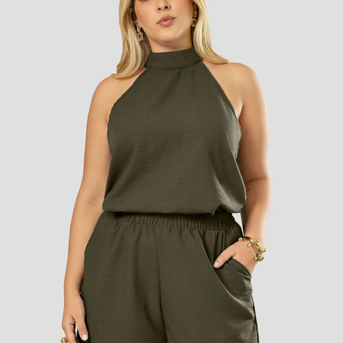 MARKETING PERSONAL - Conjunto Mujer Verde Militar Mp 112877