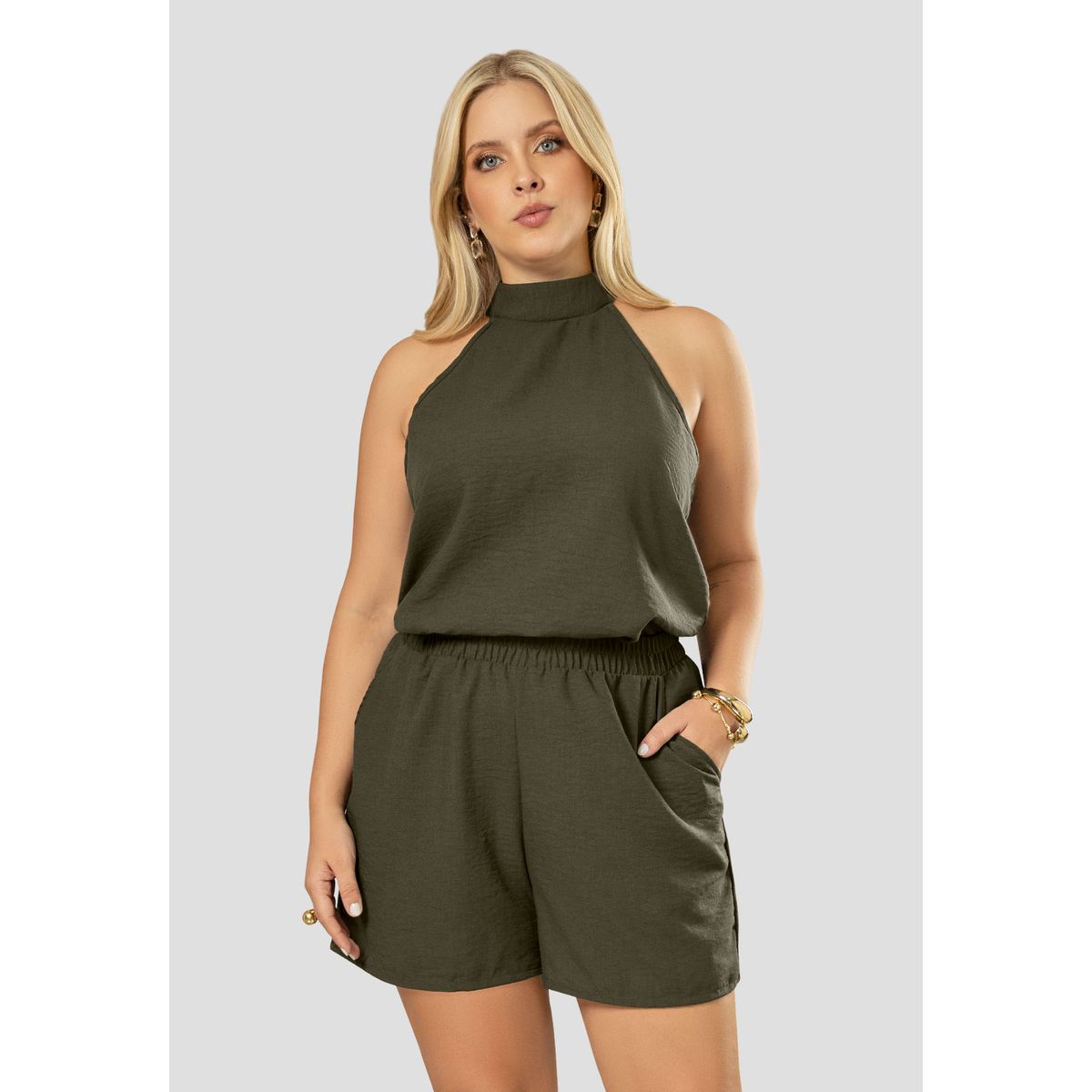MARKETING PERSONAL - Conjunto Mujer Verde Militar Mp 112877