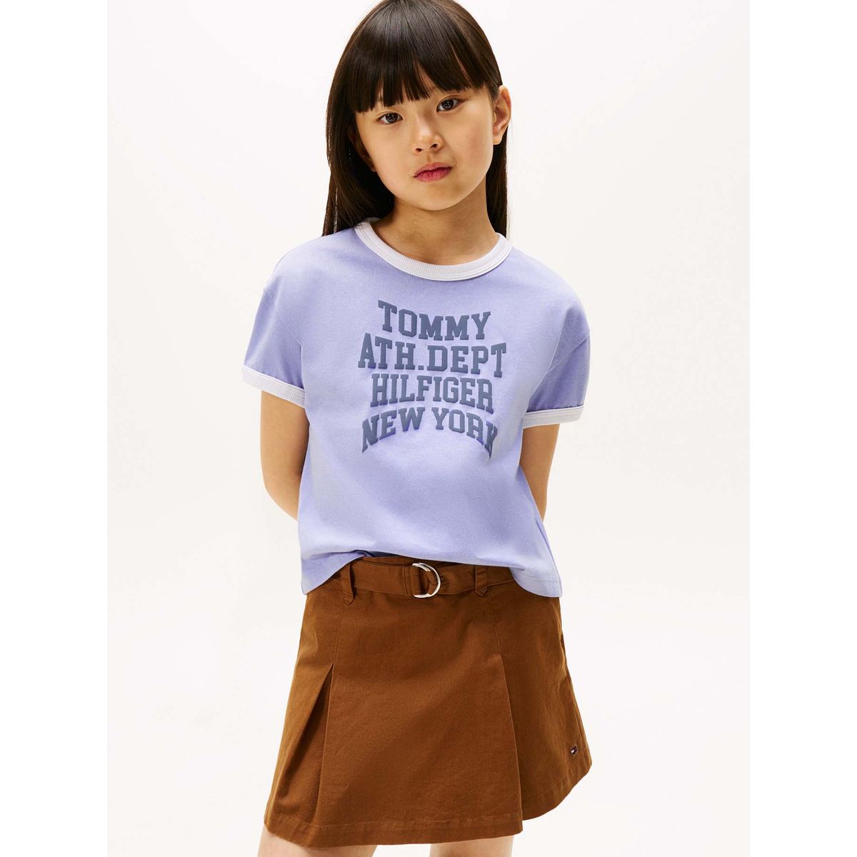 TOMMY HILFIGER - Camiseta celeste con logo gráfico athletic Tommy Hilfiger