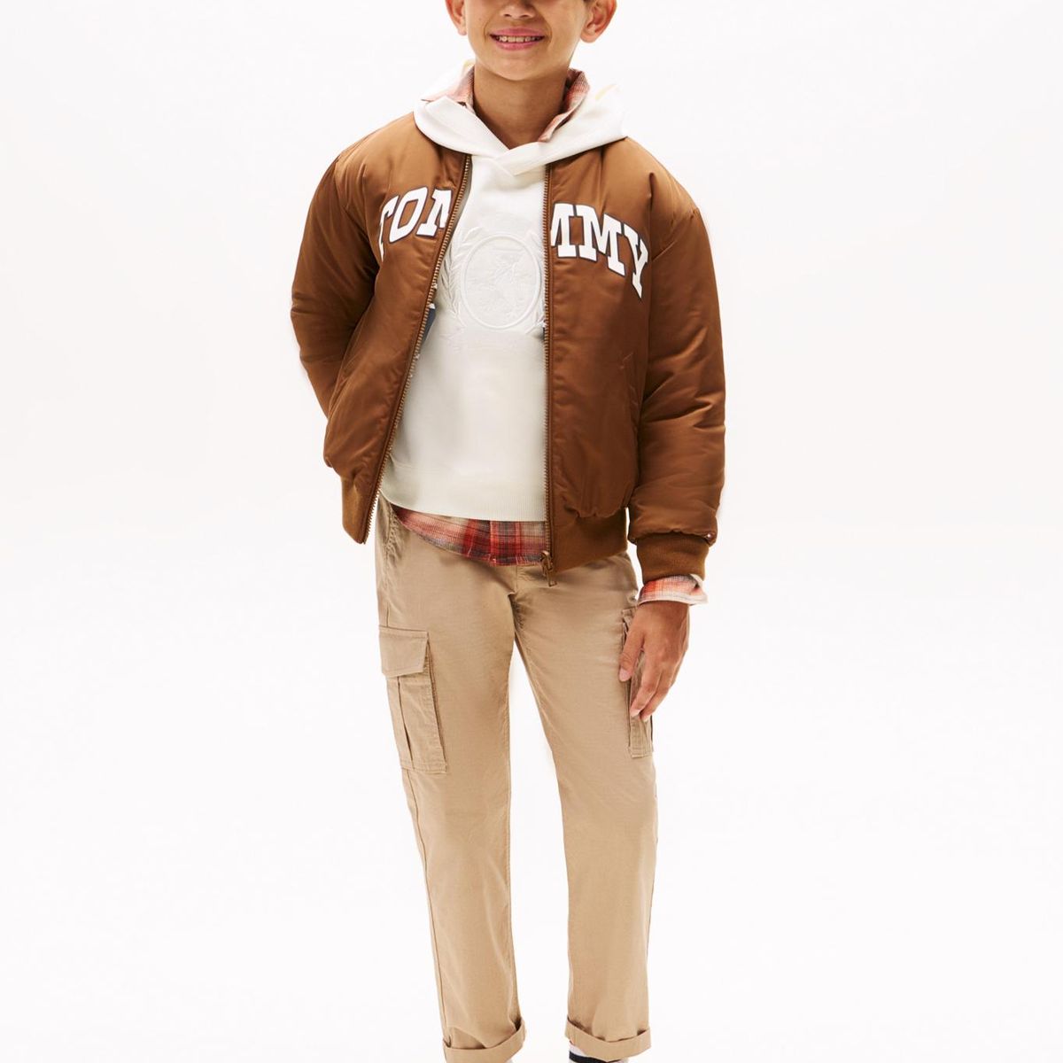 TOMMY HILFIGER - Pantalón café cargo Essential de Ripstop Tommy Hilfiger