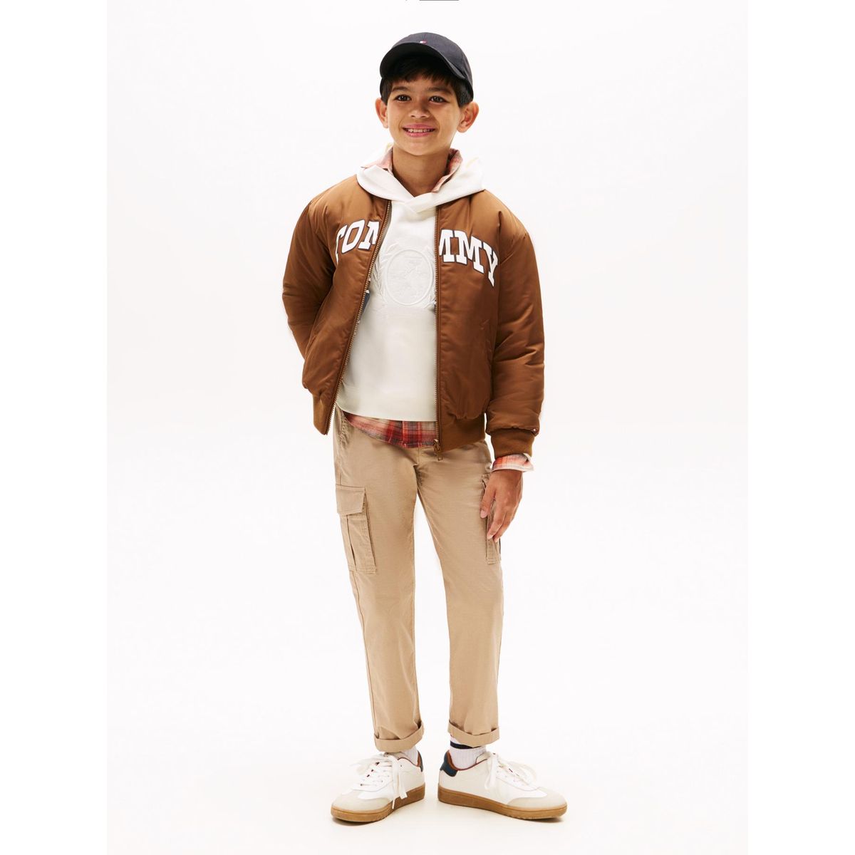 TOMMY HILFIGER - Pantalón café cargo Essential de Ripstop Tommy Hilfiger