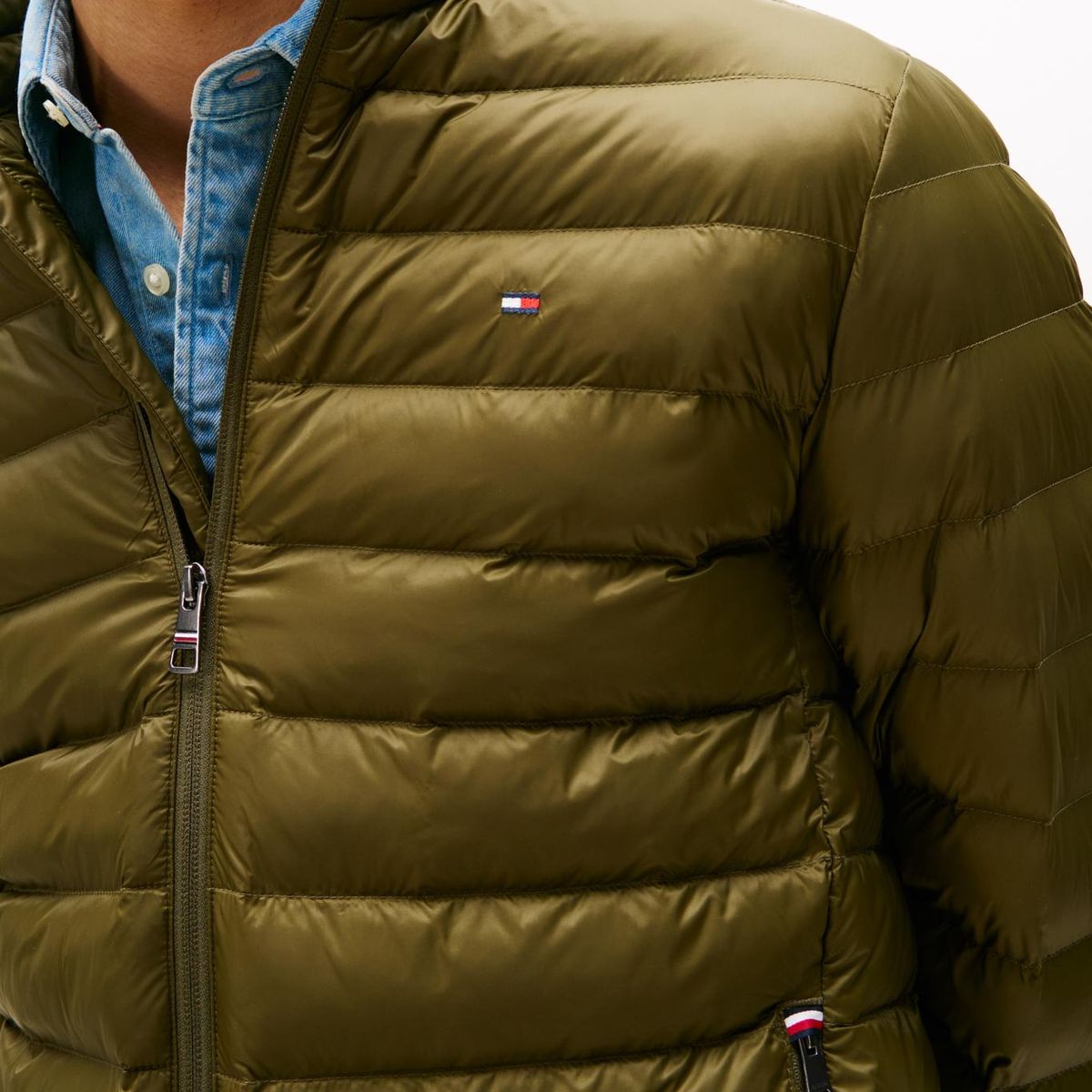 TOMMY HILFIGER - Chaqueta verde plegable repelente al agua Tommy Hilfiger