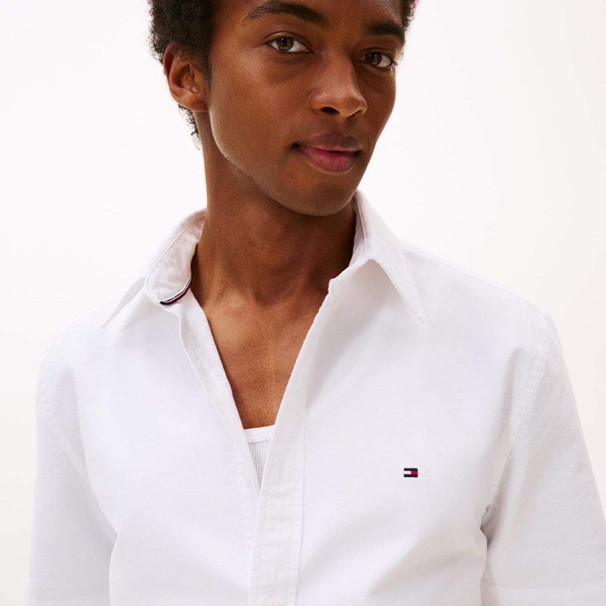 TOMMY HILFIGER - Camisa blanca Heritage de manga corta Tommy Hilfiger