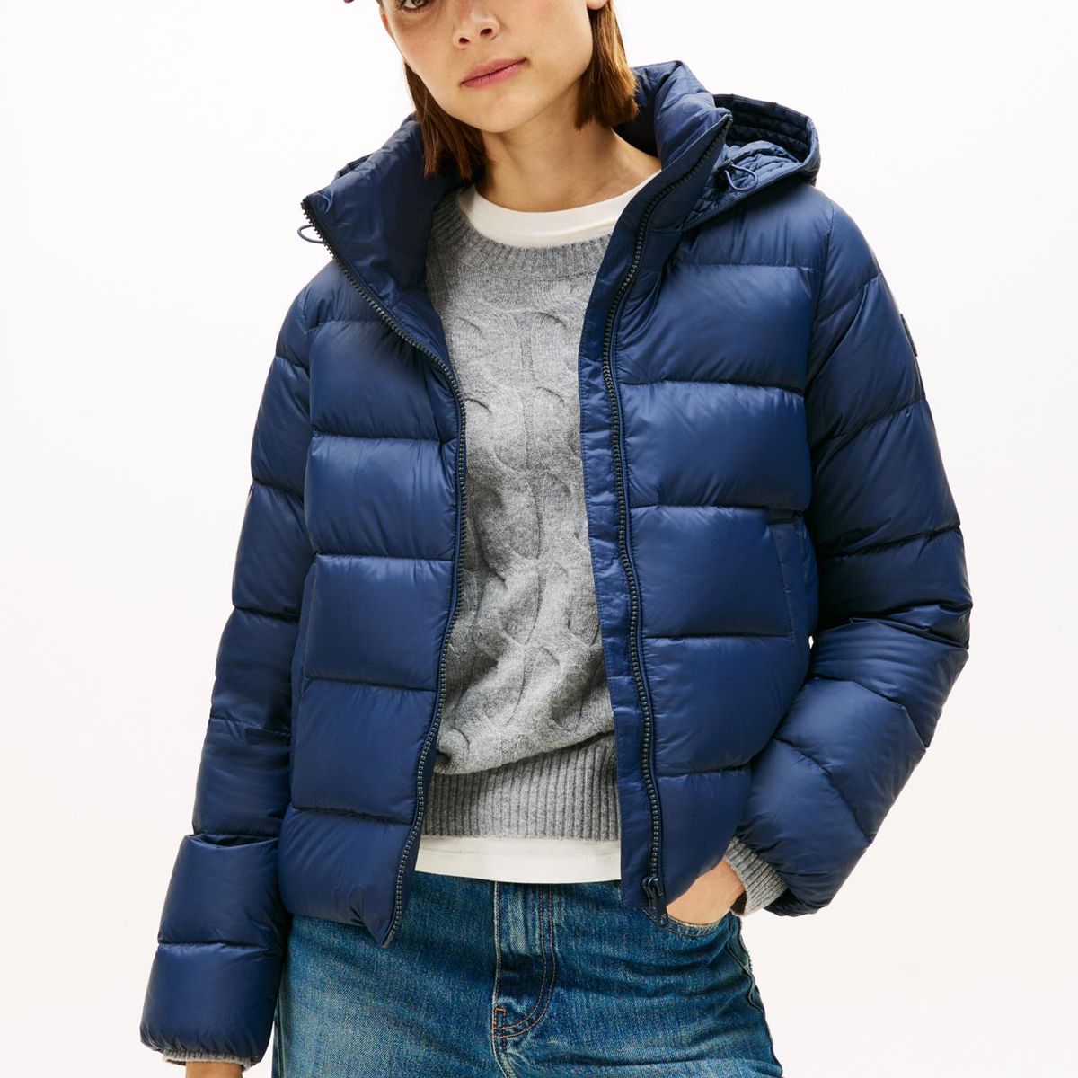 TOMMY HILFIGER - Chaqueta azul de plumón que repele el agua Tommy Hilfiger