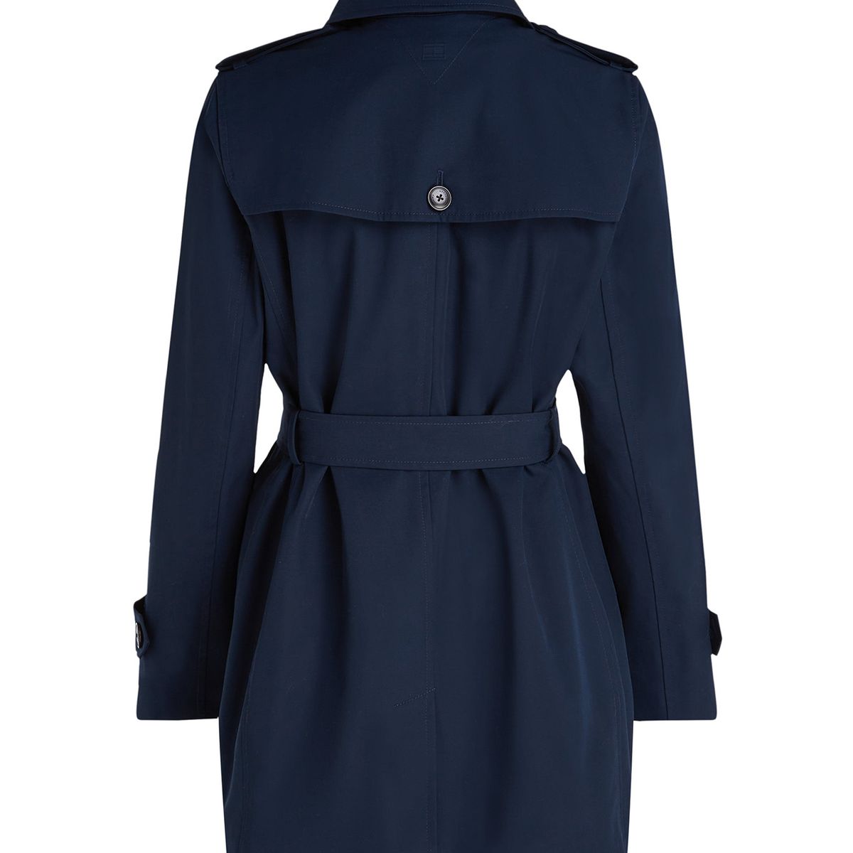TOMMY HILFIGER - Rompe azul vientos trench con múltiples botones Tommy Hilfiger