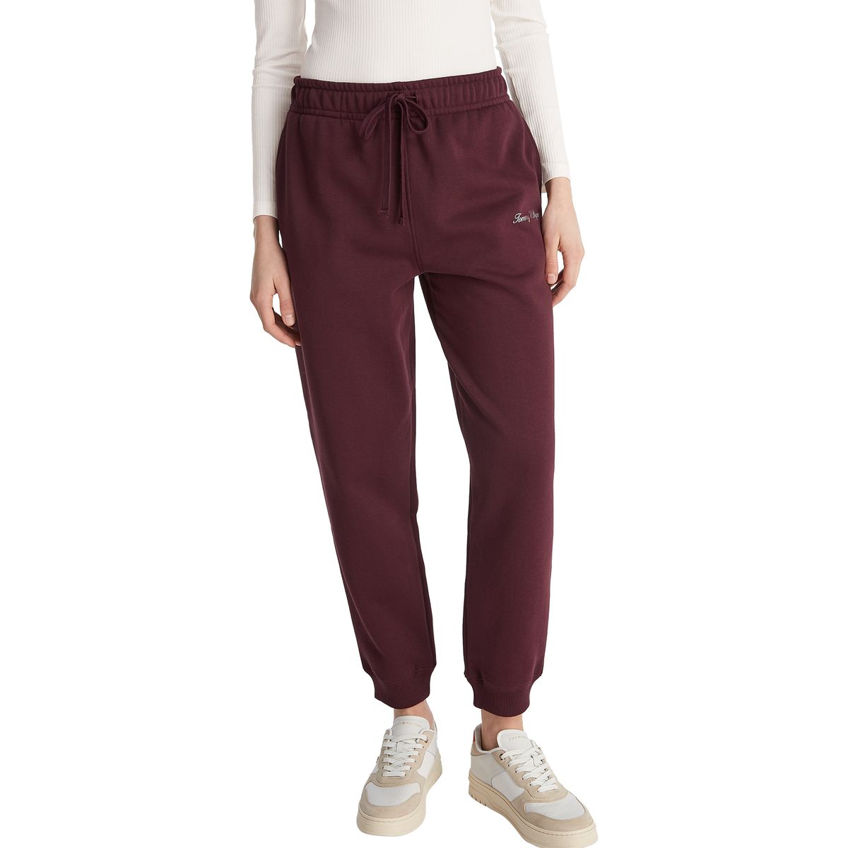 TOMMY HILFIGER - Jogger rojo de corte regular con logo gráfico Tommy Hilfiger