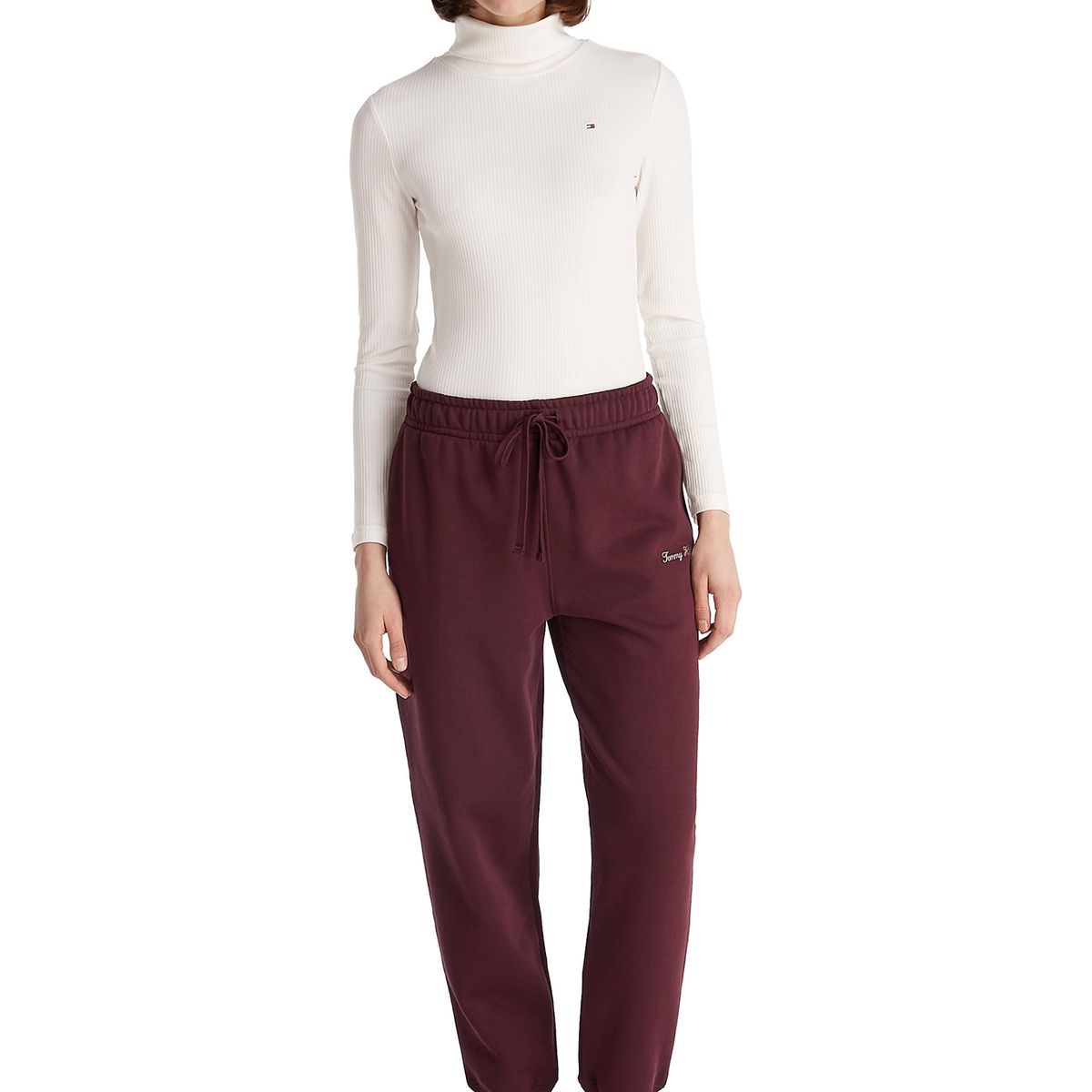 TOMMY HILFIGER - Jogger rojo de corte regular con logo gráfico Tommy Hilfiger