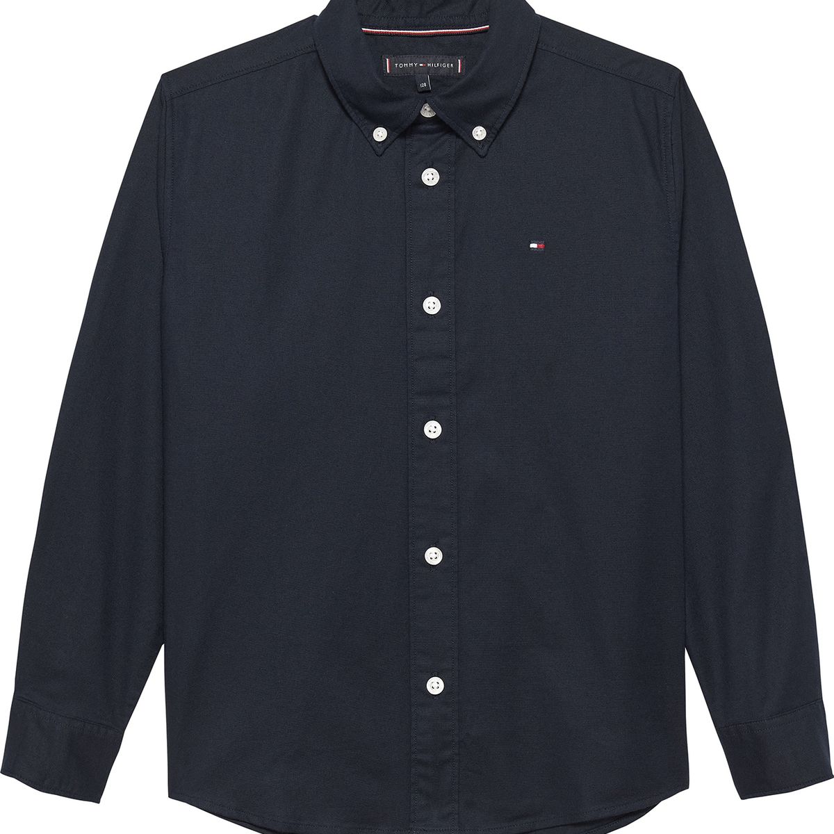 TOMMY HILFIGER - Camisa azul Essential de algodón Oxford Tommy Hilfiger