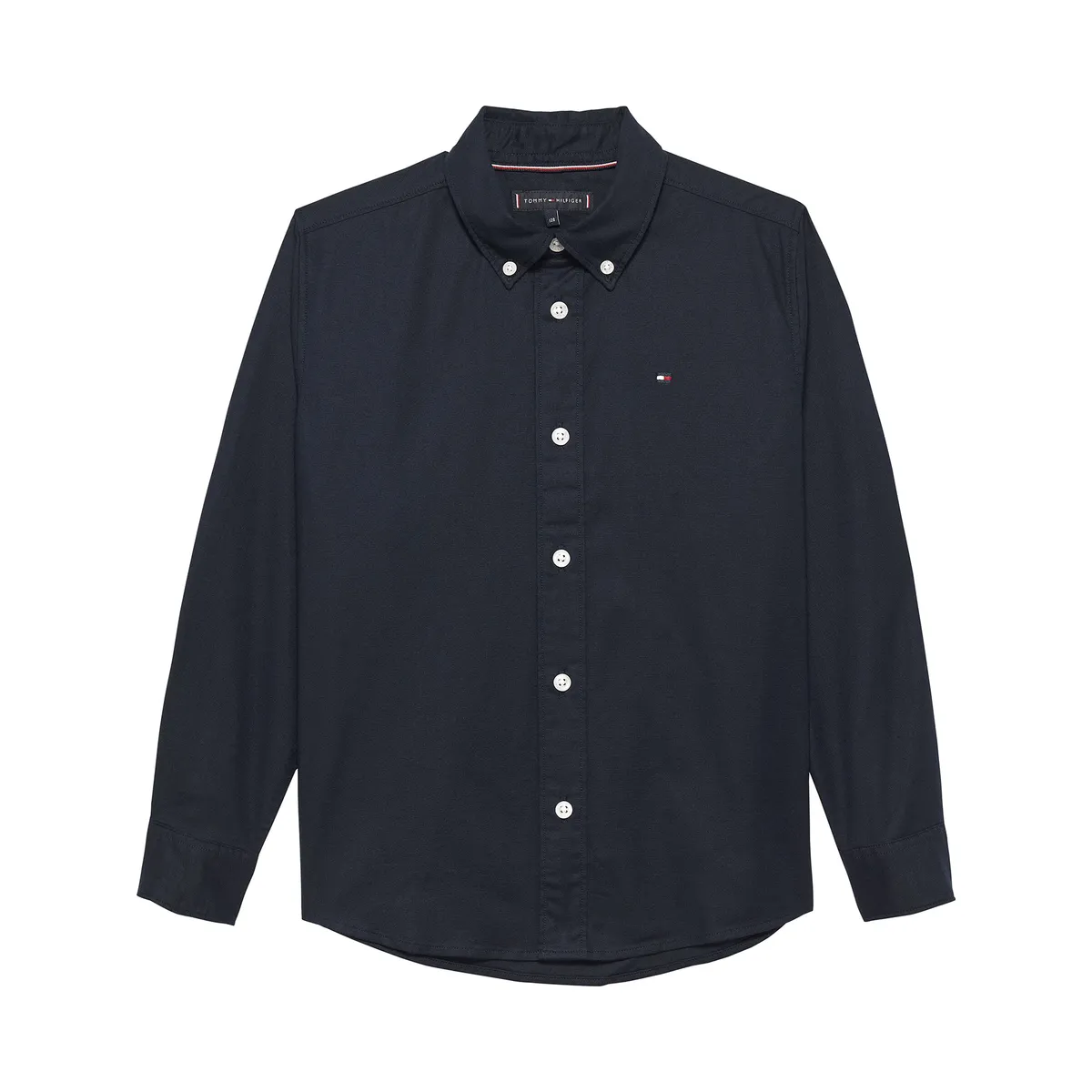 TOMMY HILFIGER - Camisa azul Essential de algodón Oxford Tommy Hilfiger