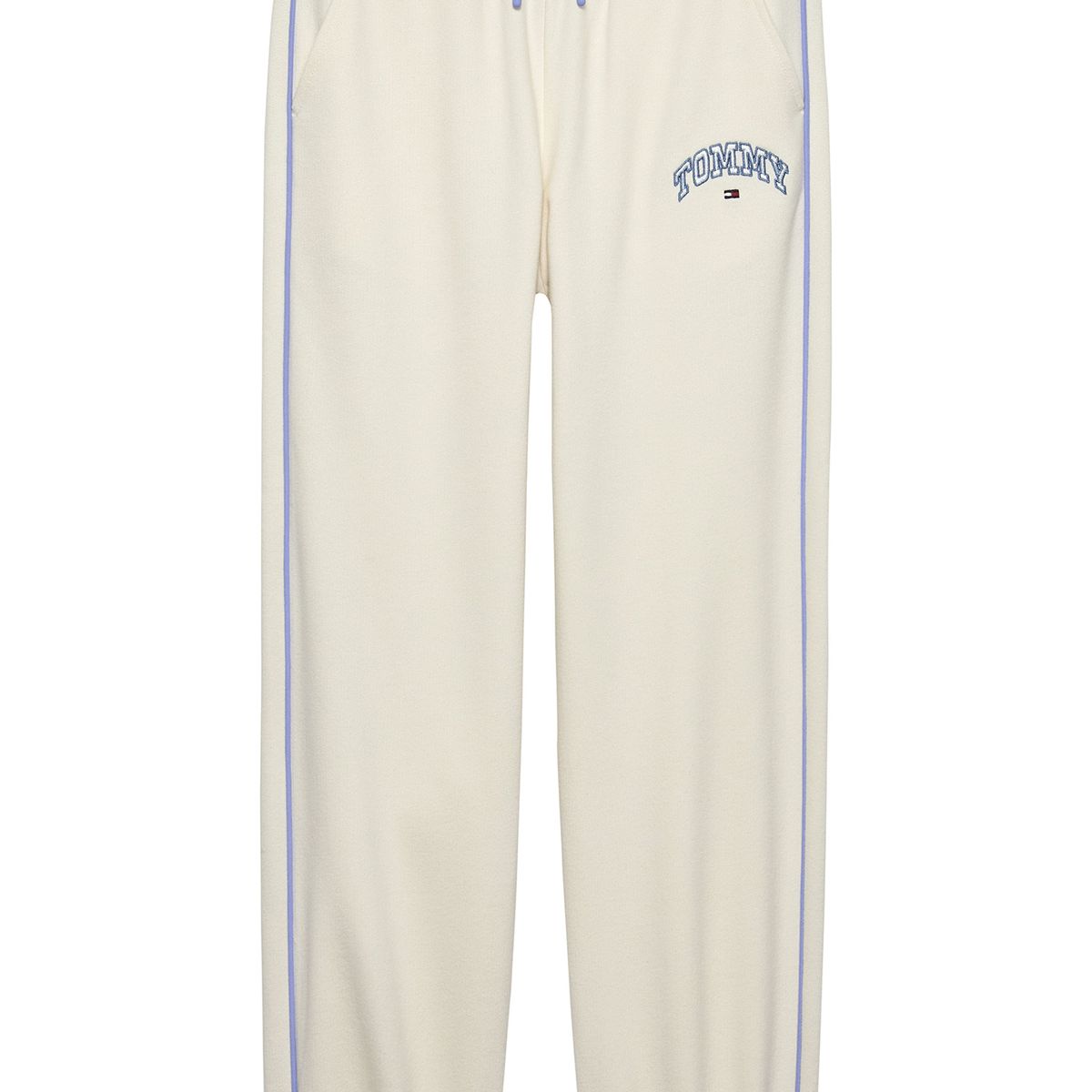 TOMMY HILFIGER - Joggers blanco amplios de felpa Tommy Hilfiger