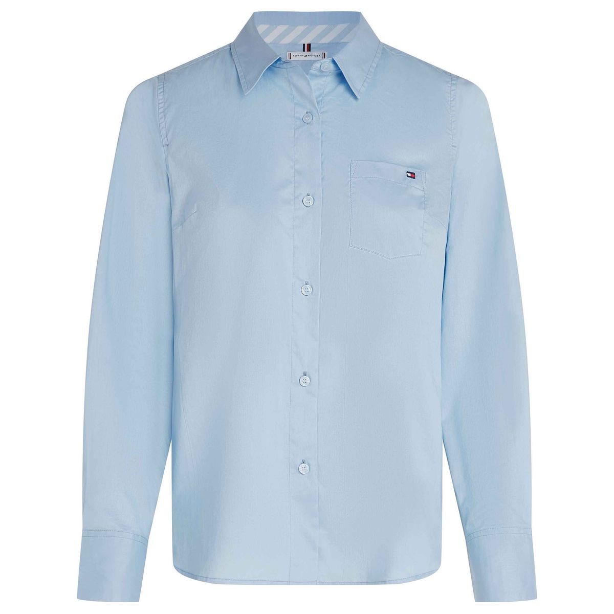 TOMMY HILFIGER - Camisa celeste Classic Poplin de manga larga Tommy Hilfiger