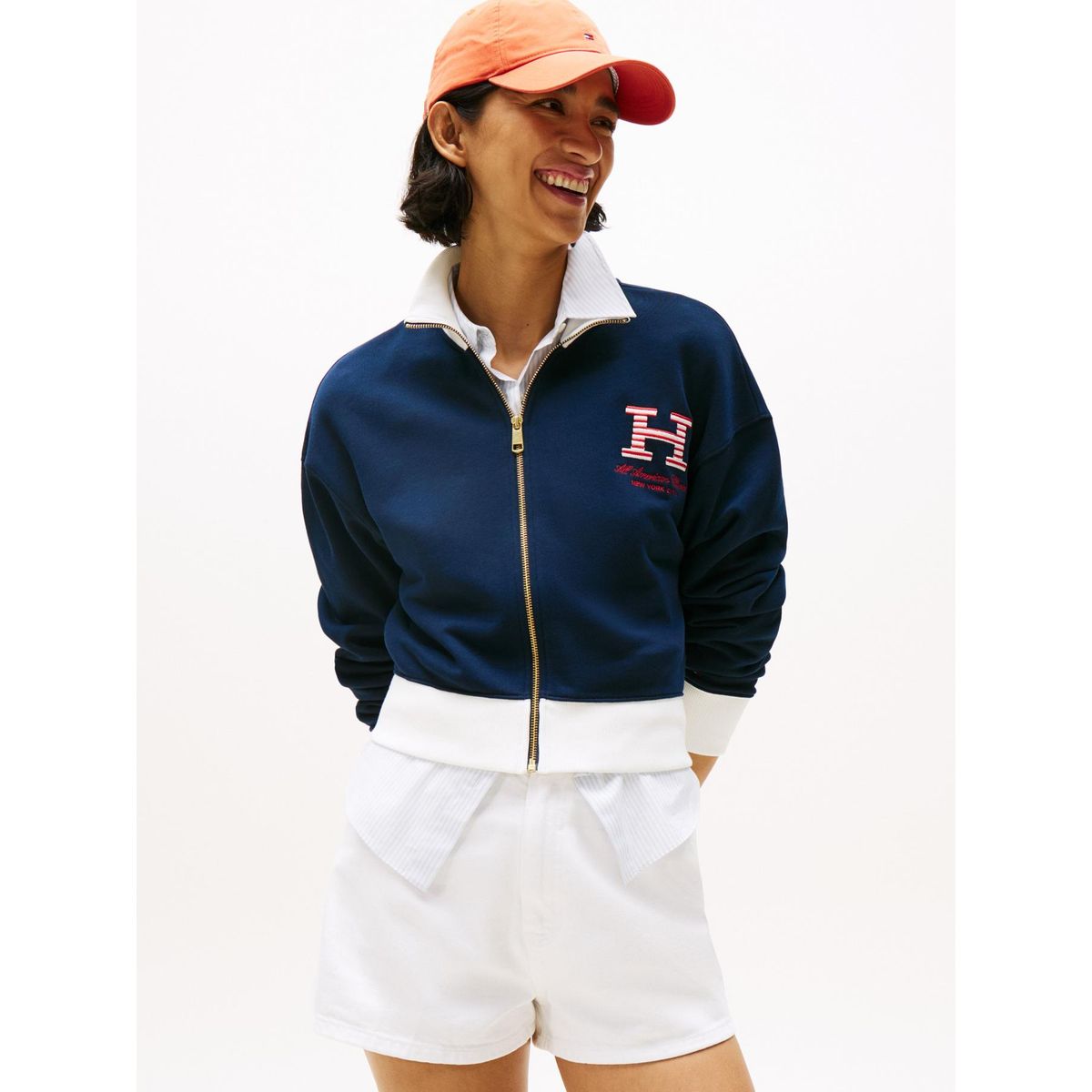 TOMMY HILFIGER - Chaqueta azul con logo americano Tommy Hilfiger Tommy Hilfiger