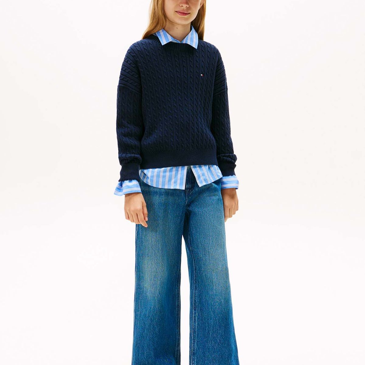 TOMMY HILFIGER - Jeans azul oscuro mabel con logo Tommy Hilfiger