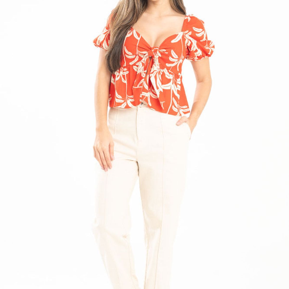 RAGGED - Blusa beach Naranja Ragged